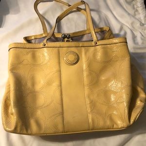 Coach yellow purse